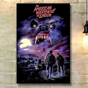 "An American Werewolf in London" Canvas Print Horror Classic Wall Art
